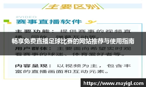 畅享免费直播足球比赛的网站推荐与使用指南